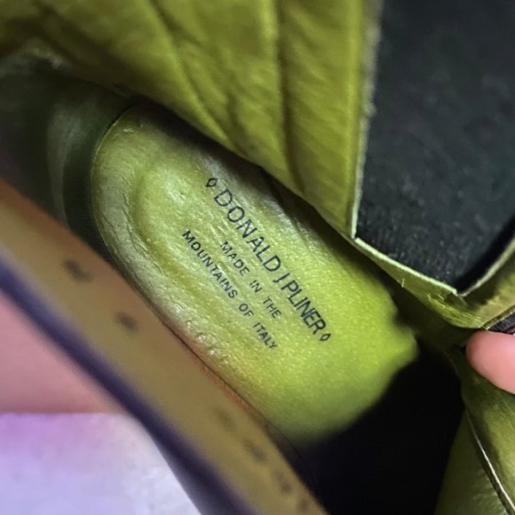 Donald J Pliner Leather Double zipper Black Booties - Picture 5 of 5